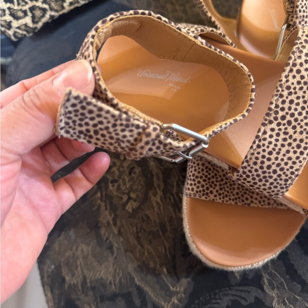 Universal Thread Leopard Print Sandals - image 8